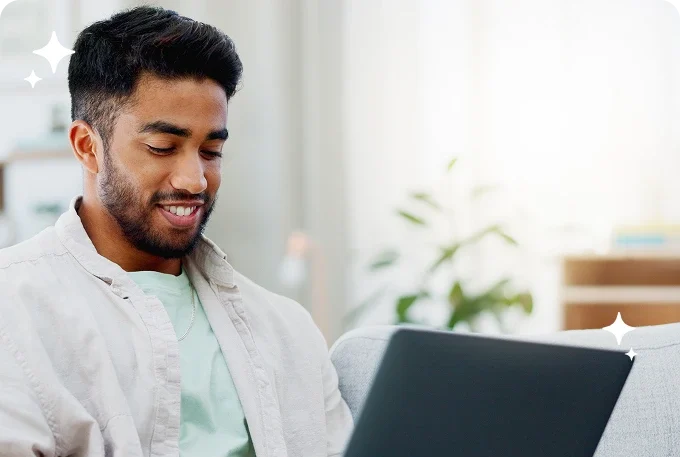 man using power bi man using power bi